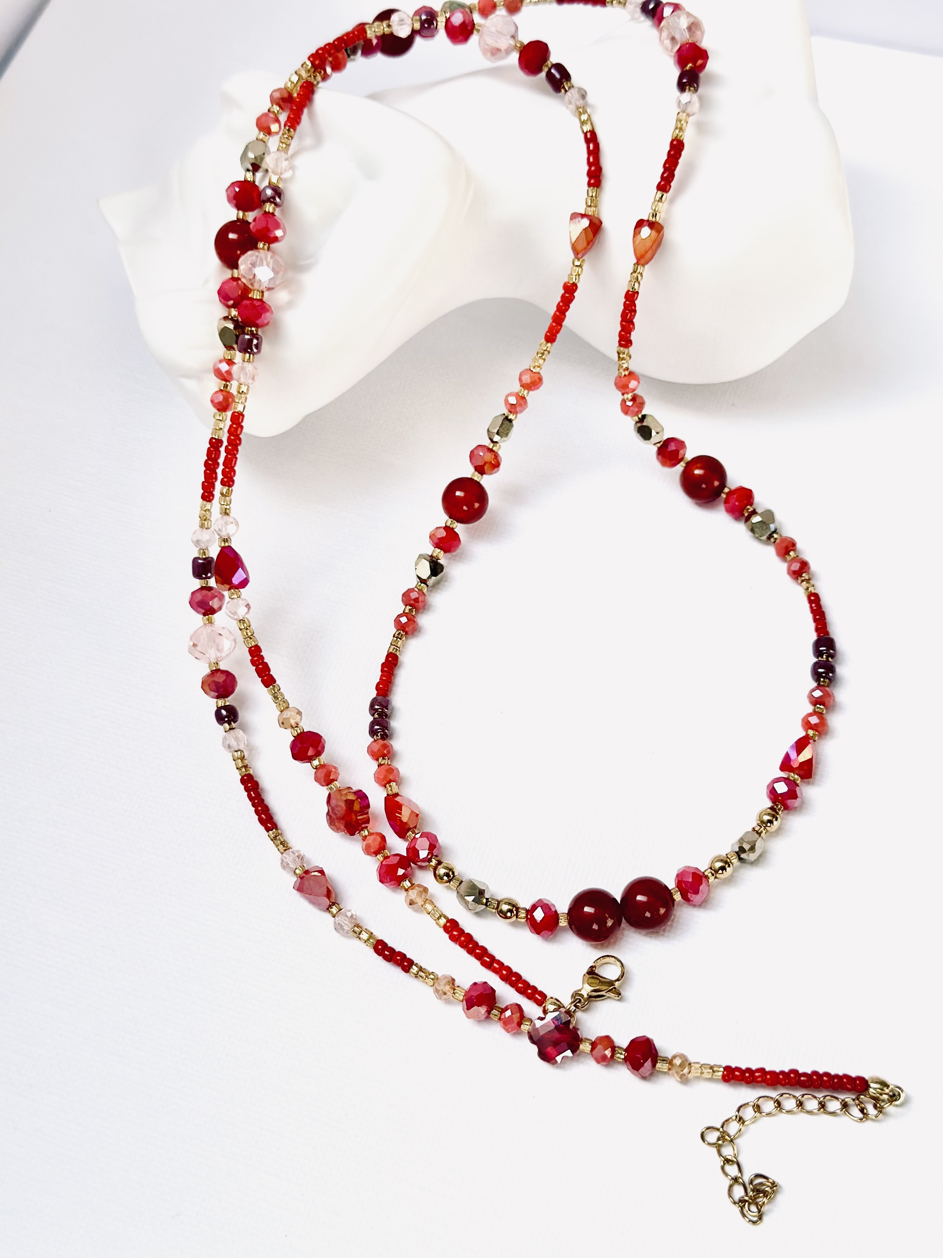 Red Agate waist bead